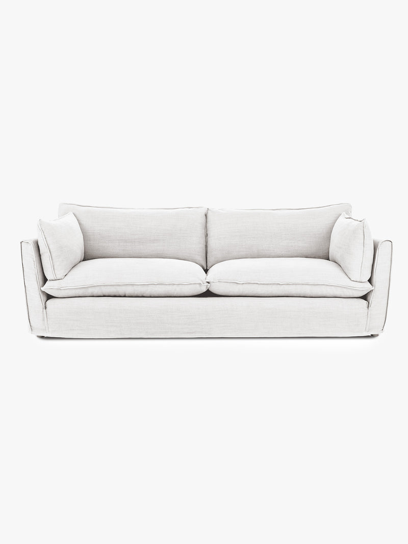 Cocobella 3.5 Seater Sofa in Beatrice Camelia - Hand Made in USA