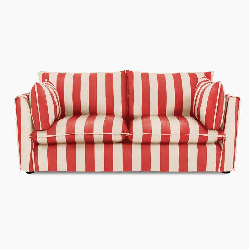 Cocobella 2.5 Seater Sofa in Petunia Stripe - Hand Made in USA