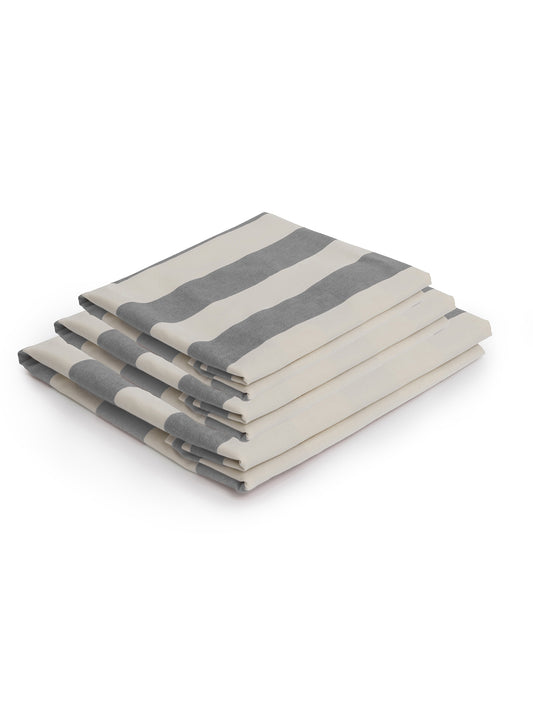 Cocobella 3 x 3 Seater Sofa Slip Cover in Garden Grey Stripe - Hand Made in USA