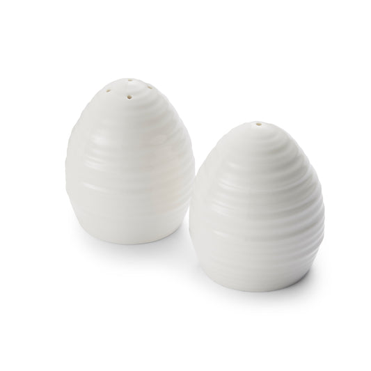 White Porcelain Salt & Pepper Set