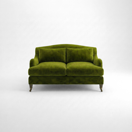 Felix 2 seater sofa in Pelham Moss Velvet - Hand Made in USA