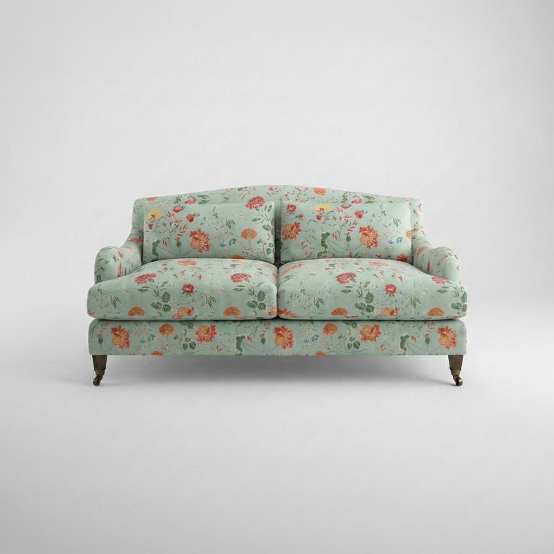 Felix 2.5 seater sofa in Wildwood Duck Egg - Hand Made in USA