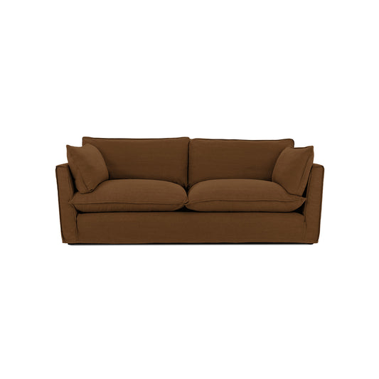 Cocobella 3 Seater Sofa in Beatrice Nutmeg - Hand Made in USA