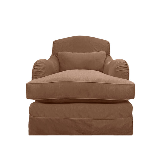 Felix Armchair in Beatrice Nutmeg - Hand Made in USA