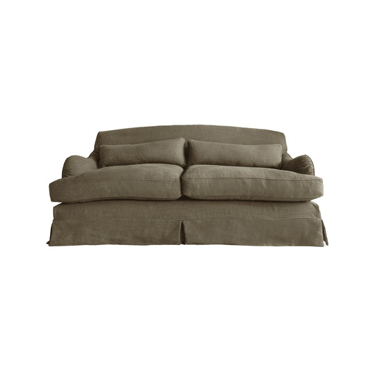 Felix Medium Sofa in Beatrice Olive - Hand Made in USA