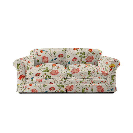 Barton Large Sofa with Big Back Cushions in Wildwood Ivory - Hand Made in USA