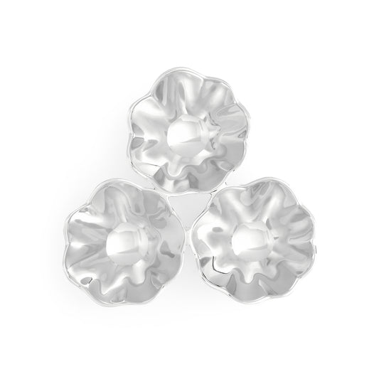 Alloy Floret 3 Part Condiment Tray