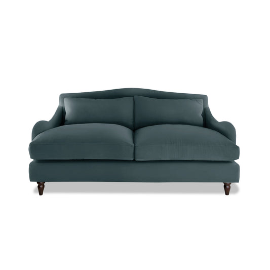 Isobel 2.5 Seater Sofa in Midnight Linen - Hand Made in USA