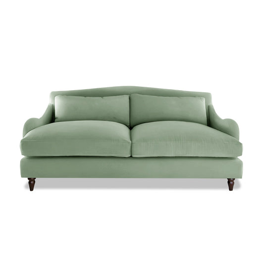 Isobel 3 Seater Sofa in Seagrass Linen - Hand Made in USA