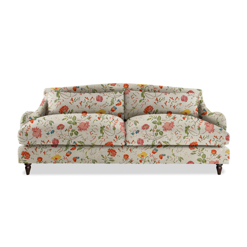 Felix 4 seater sofa in Natural Linen Wildwood Ivory - Hand Made in USA