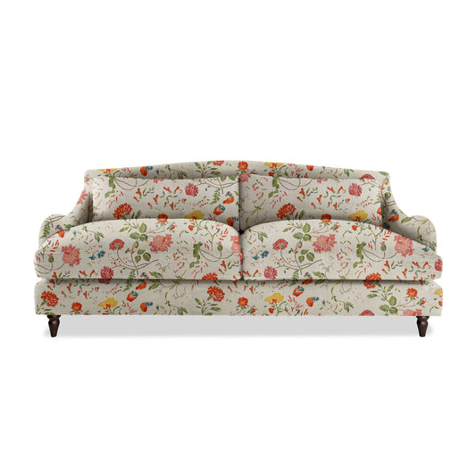 Felix 4 seater sofa in Natural Linen Wildwood Ivory - Hand Made in USA