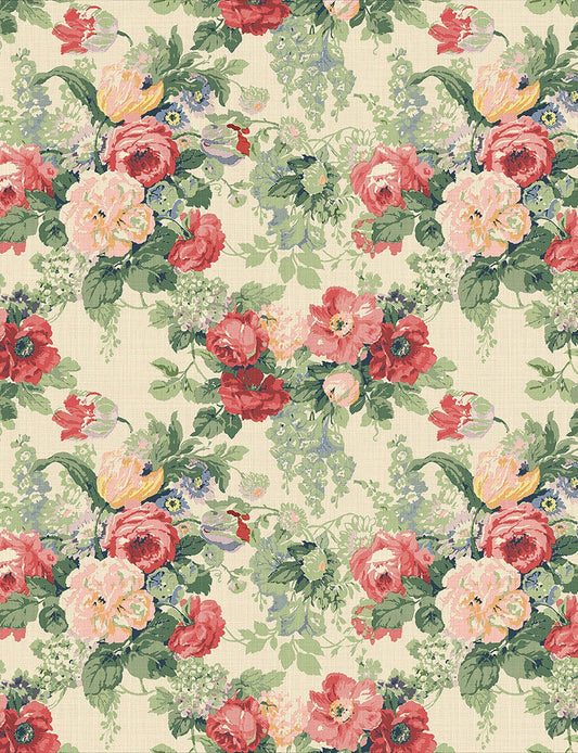English Garden - Albertine - Classic Rose Fabric Swatch