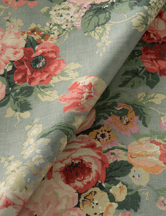 English Garden - Albertine - Grey Skies Fabric Swatch