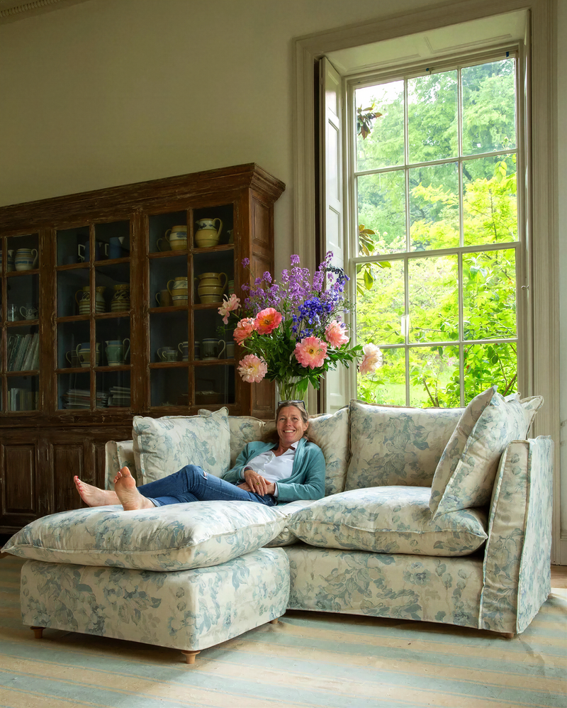 Midsummer Faded Blue: A Timeless Floral for Every Home