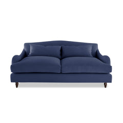 Felix 3 seater sofa in Cotton Linen Inkspot - Hand Made in USA