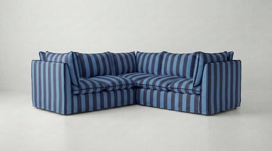 Coco 3x3 Modular Sofa in Customer's Own Material - Handmade to Order in the USA