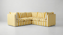 Coco 3x3 Modular Sofa in Customer's Own Material - Handmade to Order in the USA