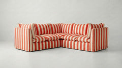 Coco 3x3 Modular Sofa in Customer's Own Material - Handmade to Order in the USA