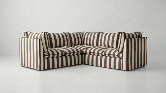 Coco 3x3 Modular Sofa in Customer's Own Material - Handmade to Order in the USA