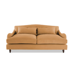 Felix 3 seater sofa in Cotton Linen Sunflower - Hand Made in USA