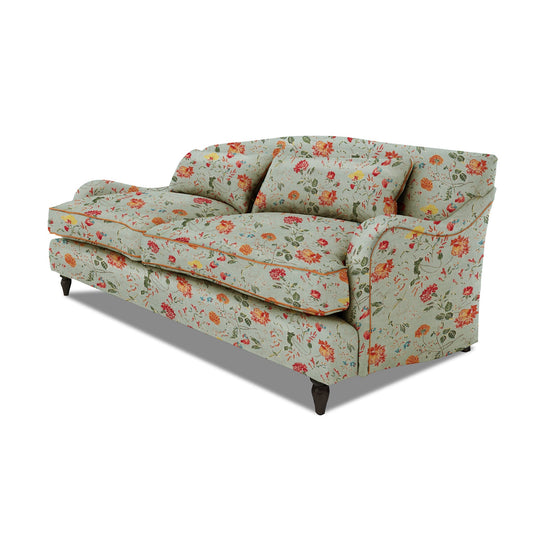 Felix 3 seater sofa in Natural Linen Wildwood Duck Egg - Hand Made in USA