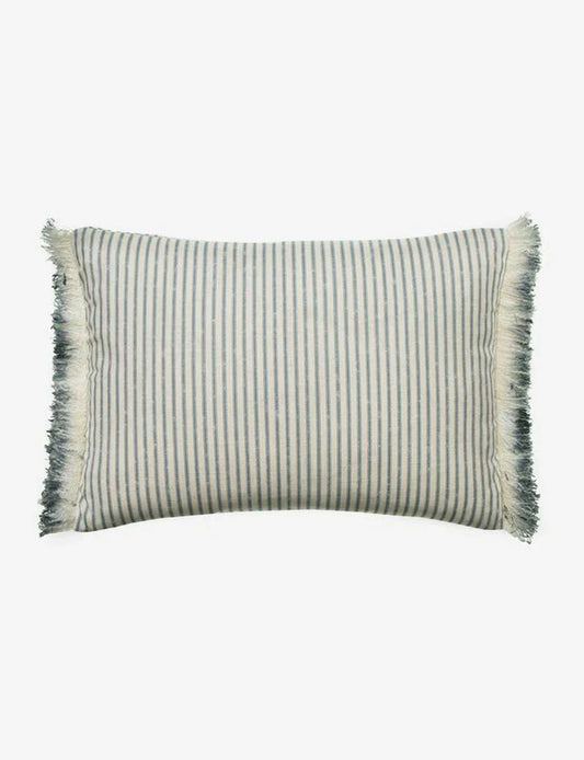 Picket Denim Island Trim Throw Pillow 40x55CM