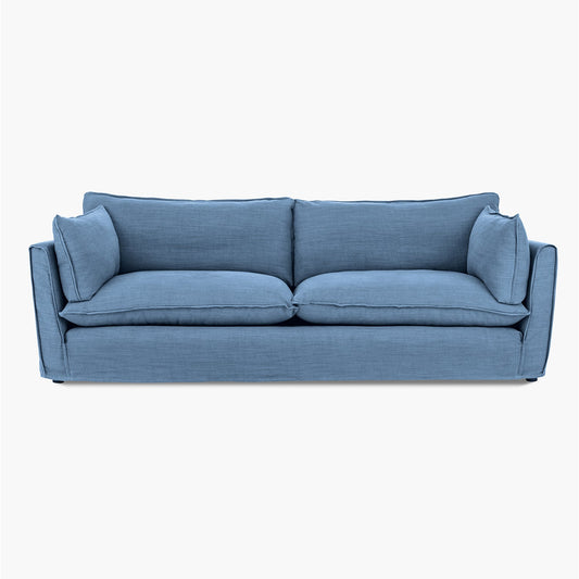 Cocobella 3.5 Seater Sofa in Boho Denim - Hand Made in USA