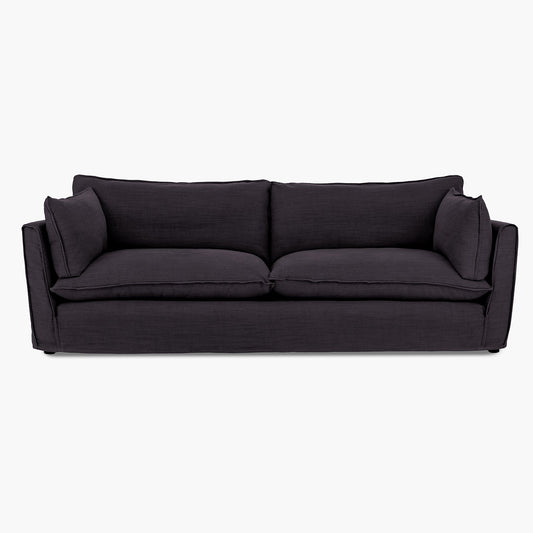 Cocobella 3.5 Seater Sofa in Beatrice Midnight - Hand Made in USA