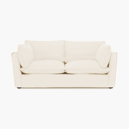 Cocobella 2.5 Seater Sofa in Beatrice Off White - Hand Made in USA