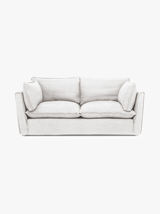 Cocobella 2.5 Seater Sofa in Beatrice Off White - Hand Made in USA