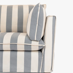 Cocobella Armchair in Grey Stripe