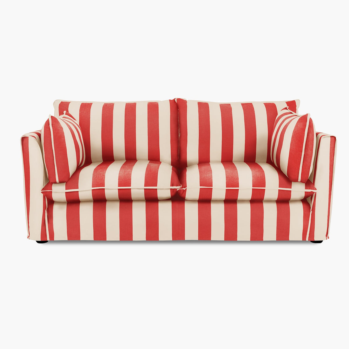 Cocobella 2.5 Seater Sofa in Petunia Stripe - Hand Made in USA