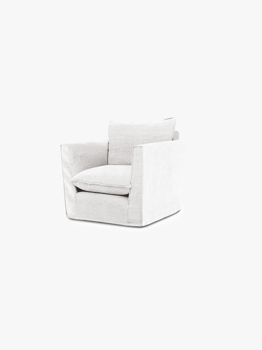 Cocobella Armchair in Beatrice Camelia - Hand Made in USA