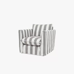 Cocobella Armchair in Grey Stripe