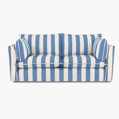 Cocobella 2.5 Seater Sofa Spare Cover in Cornish Blue Stripe - Hand Made in USA