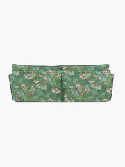 Cocobella 3.5 Seater Sofa in Belleville Juniper with Pine Velvet Trim - Hand Made in USA