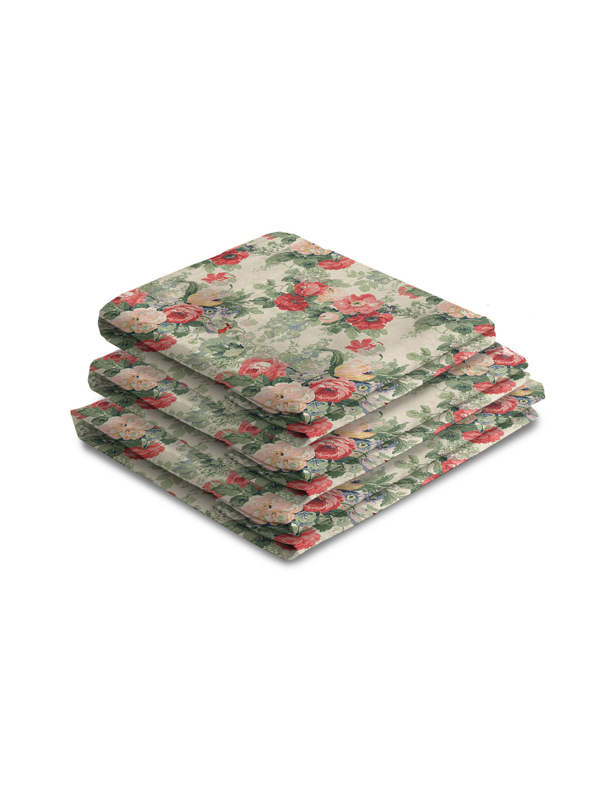 Cocobella 3 x 3 Seater Sofa Cover in English Garden Classic Rose - Hand Made in USA