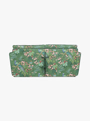 Cocobella 2.5 Seater Sofa in Belleville Juniper with Pine Velvet Trim - Hand Made in USA