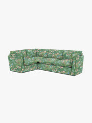 Cocobella RH 2 x 3 seater sofa in Belleville Juniper with Pine Velvet Trim - Hand Made in USA