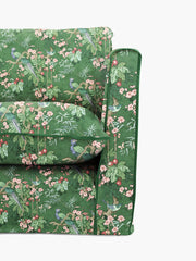 Cocobella 2 Seater Sofa in Belleville Juniper with Pine Velvet Trim - Hand Made in USA