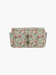 Cocobella 2 Seater Sofa in English Garden Grey Skies with Green Tea Velvet Trim - Hand Made in USA