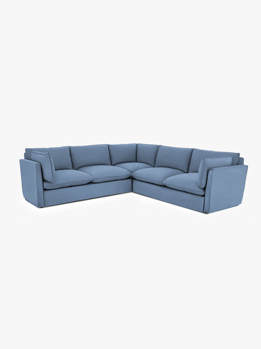 Cocobella 3 x 3 seater sofa in Boho Denim - Hand Made in USA