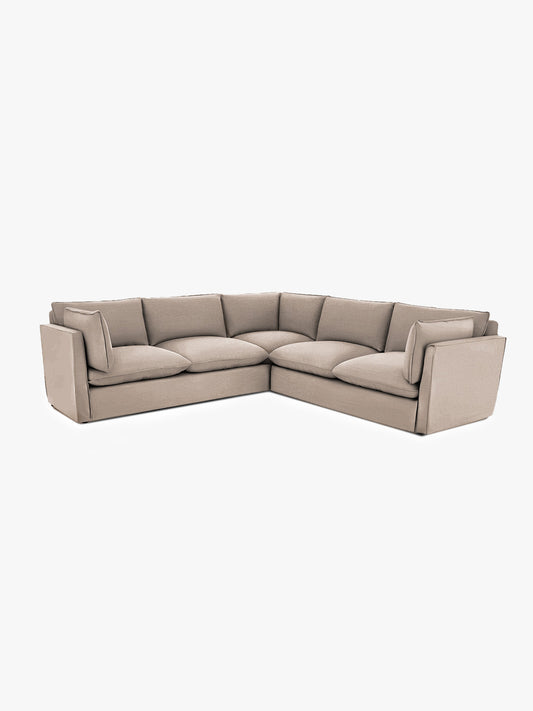 Cocobella 3 x 3 seater sofa in Beatrice Barley - Hand Made in USA