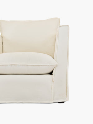Cocobella 3 x 3 seater sofa in Beatrice Camelia - Hand Made in USA