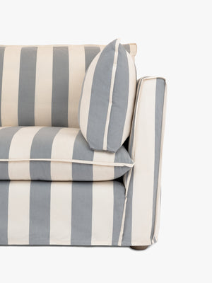 Cocobella 3 x 3 seater sofa in Garden Grey Stripe - Hand Made in USA