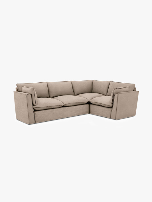 Cocobella LH 3 x 2 seater sofa in Beatrice Barley - Hand Made in USA