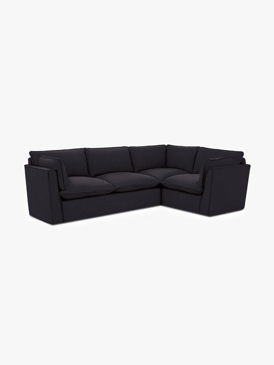 Cocobella LH 3 x 2 seater sofa in Beatrice Midnight - Hand Made in USA