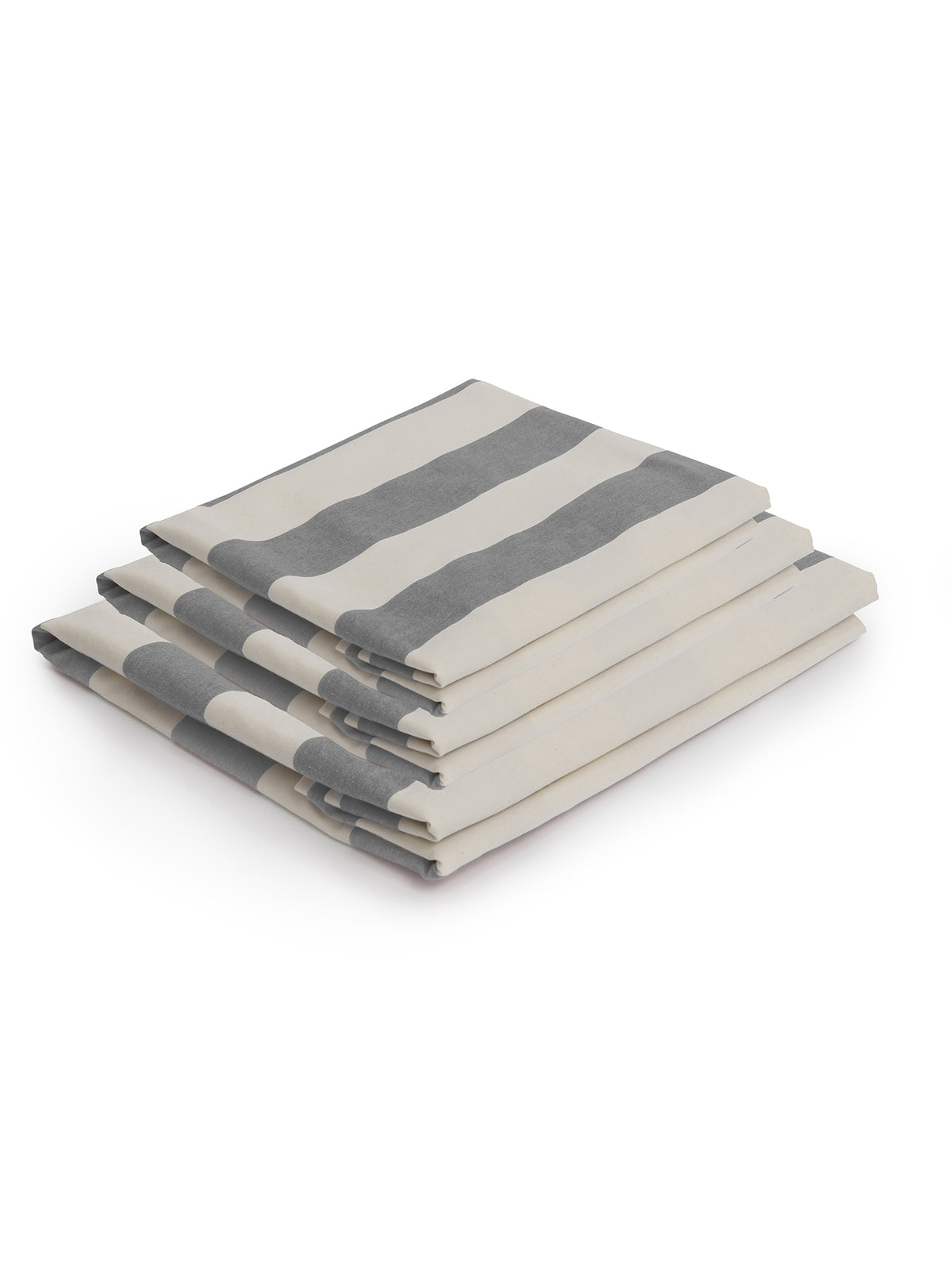 Cocobella 3 x 3 Seater Sofa Slip Cover in Garden Grey Stripe - Hand Made in USA