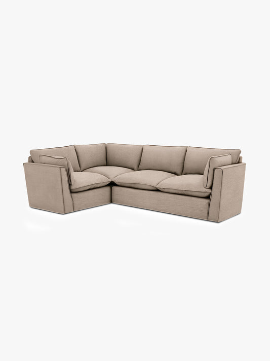 Cocobella RH 2 x 3 seater sofa in Beatrice Barley - Hand Made in USA