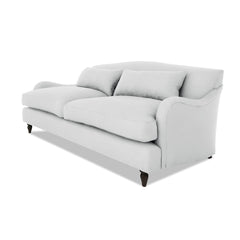Felix 3 seater sofa in Cotton Linen Snow Drop - Hand Made in USA